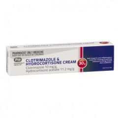 Pharmacy Health Clotrimazole & Hydrocortisone Cream 1% 30 g