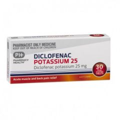 Pharmacy Health Diclofenac Potassium 25 mg 30 Tablets