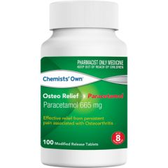 Chemists' Own Osteo Relief Paracetamol 100 Tablets