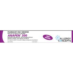 Anapen 500 Epinephrine 500MCG Auto Injector