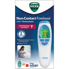 Vicks Non-Contact Forehead 3-In-1 Thermometer