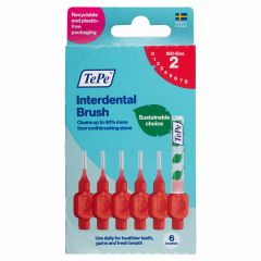 Tepe Interdental Brush 0.5Mm Red 6Pk