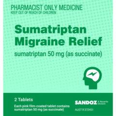 Sz Sumatriptan Migraine Relief 50 mg 2 Tablets