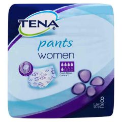 Tena Pants For Women, Large 8 Pack