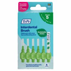 Tepe Interdental Brush 0.8Mm Green 6Pk