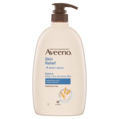 Aveeno Skin Relief Body Wash Fragrance Free 1 Litre