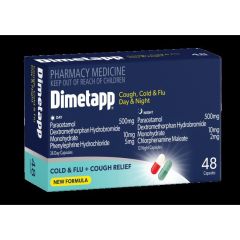 Dime Tapp Cough Cold & Flu 36+12 Caps