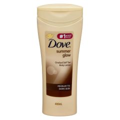 Dove Summerglow Body Lotionmedium To Dark Skin 400 ml