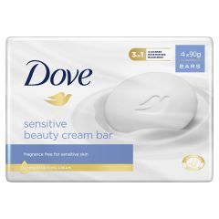 Dove Beauty Cream Bar Sensitive Soap 90G 4 Bars