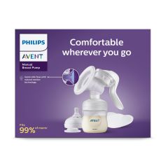 Avent Manual Breast Pump + Bottle