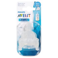 Philips Avent Teat Siliconemedium Flow 2 Pack