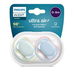 Avent Ultra Air Soother 0-6M2pk