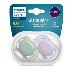 Avent Ultra Air Soother 6-18M 2pk