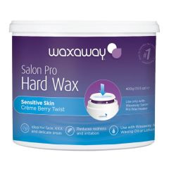 Waxaway Salon Pro Hard Wax Sensitive Skin Crème Berry Twist 400g