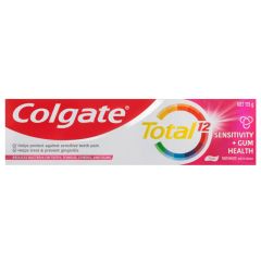 Colgate Total 12 Sensitivity+ Gum Health Toothpaste 115G, Whole Mouth Health, Multi Benefit