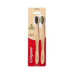 Colgate Bamboo Medium Toothbrush 2 Pack