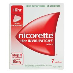 Nicorette 16Hr Invisipatch Step 3, 10mg 7 Pack