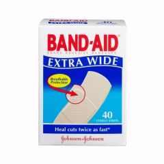 Band-Aid Extra Wide Adhesivestrips 40 Pack