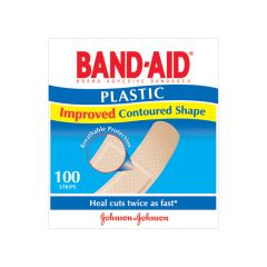 Band-Aid Plastic Adhesive Strips 100 Pack