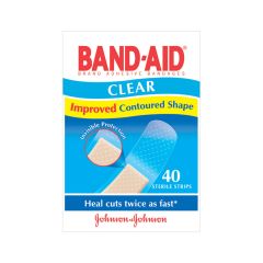 Band-Aid Clear Adhesive Strips 40 Pack