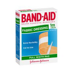 Band-Aid Fabric Dressing Full Width Pad 1M X 6Cm