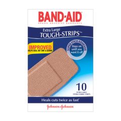 Band-Aid Tough Strips, Xlarge 10 Pack