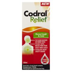 Codral® Relief Mucus, Cough& Cold Liquid 200 ml