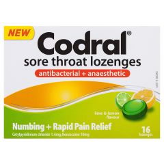 Codral® Sore Throat Lozengeslime & Lemon 16 Lozenges