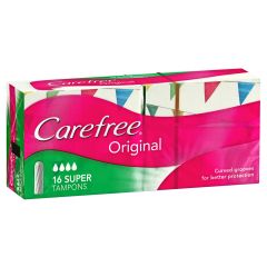 Carefree Tampon Super 16 Pack