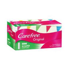 Carefree Tampons Super 32 Pack