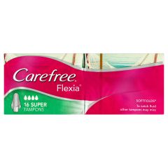 Carefree Flexia Tampons Super 16 Pack