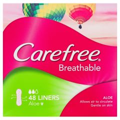 Carefree Breathable Liners With Aloe 48 Pack