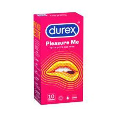 Durex Pleasure Me Latex Condoms Regular Fit, Pack Of 10+2