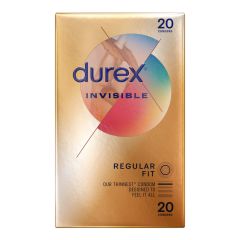 Durex Invisible Condoms Regular Fit, Pack Of 20
