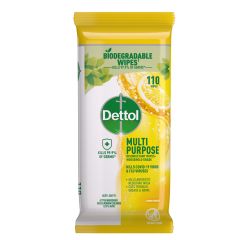 Dettol Multipurpose Wipes Lemon Burst 110 Pack