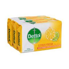 Dettol Citrus Fresh Bar Soap100G 3 Pack