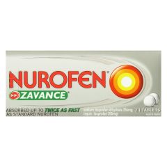 Nurofen Zavance Ibuprofen Sodium Dihydrate 256mg 24 Tablets