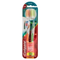 Colgate Slim Soft Advanced Ultra Soft Toothbrush 2 Pack