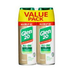 Glen 20 Spray Disinfectant All-In-One Original Value Pack 2 X 300g