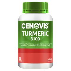 Cenovis Turmeric 3100 With Curcuminoids For Joint Health 80 Capsules