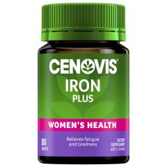 Cenovis Iron Plus For Women's Health + Energy 80 Tablets