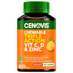 Cenovis Chewable Triple Vitamin C D3 & Zinc 60 Tabs