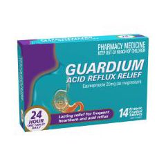 Guardium Acid Reflux Reliefesomeprazole (20 Mg) Tablets 14 Pack