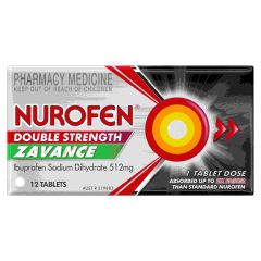 Nurofen Double Strength Zavance Fast Headache Relief Tablets 512mg Ibuprofen Sodium Dihydrate 12 Pack