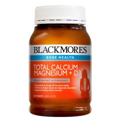 Blackmores Total Calcium, Magnesium + D3 200 Tablets