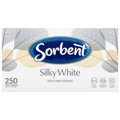 Sorbent Facial Tissues Silky White 250