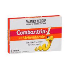 Combantrin 1 With Mebendazole Tablets 6 Tablets