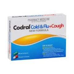 Codral® Cold & Flu + Cough Day & Night 48 Capsules