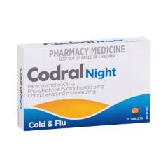 Codral® Nightime Cold & Flu24 Tablets