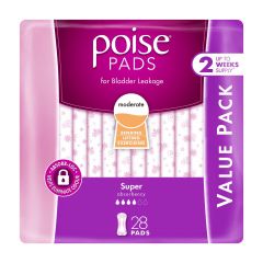 Poise Pad Adultcare Super Value Pack 1X28 Pce